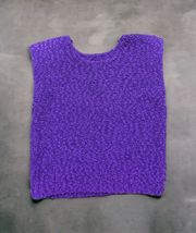 Vintage Knitted Purple Sweater Top