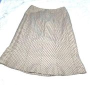 Akris Punto Skirt Beige Dot Size 4