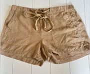 Lou & Grey Linen drawstring shorts size small