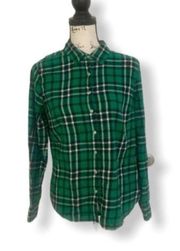 flannel button down shirt