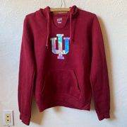 Indiana University Bloomington Hoosiers Crimson Holographic Hoodie Sweatshirt