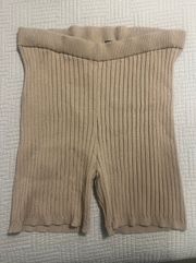 Seamless Ribbed Biker Shorts