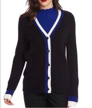 Nordstrom  Court & Rowe Merino Wool Belle Noel Varsity Cardigan Sweater XXL New