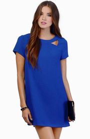 royal blue “throwback dress”