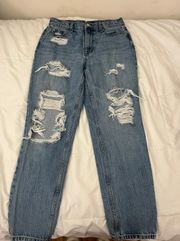 Ripped “Mom” Jeans