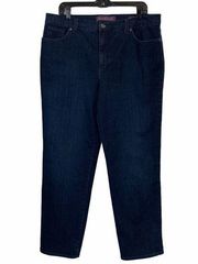 GLORIA VANDERBILT 16 Dark Wash Blue Jeans