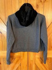 Reformation Sweater Medium Pullover Cropped Cowl Neck Cashmere/Wool (3334)