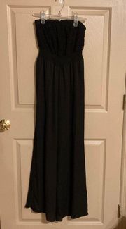 Women’s Strapless Black Jumpsuit 