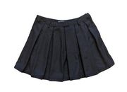 Hot Topic Black Pleated Skater Skirt Goth Mini Grunge Punk Belt Witchy Academia