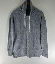 Brooklyn Cloth Trademark Turtleneck Hoodie Sweatshirt  Cotton Heather Gray XS