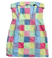 NWT Vineyard Vines Heritage Original Patchwork Strapless Dress