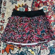 Lululemon Pace RIval Skirt Lined LW8ACQT Floral Size 2 Women