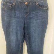 Maurice’s Plus Size 20 Reg BootCut, Med-Dark Wash Blue Jeans 