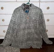 Gray Pullover Sherpa