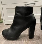 Black Heeled Ankle Boots