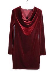 NWT  Wine Velvet Dress Size Small