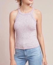 Raspberry Marled Knit Tank Top Size Medium