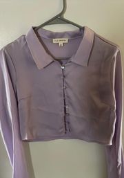 Long Sleeve Silk Button up 