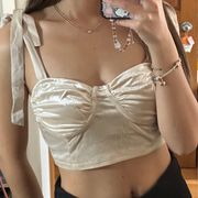 Velvet Bustier Top