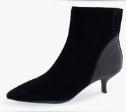 NEW Aerosoles Black Leather Levanto Heeled Booties Size 7 US $180