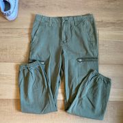 Blank NYC Size 28 Green Cargo Pants 100% Cotton Streetwear Joggers