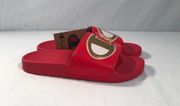 IPO Slides Womens Sz 8 Red NWT