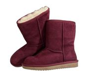 Koolaburra by Ugg Womens Cranberry Suede Leather womens size 7