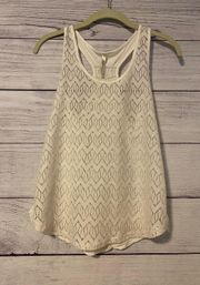 Bozzolo White lace Tank Top