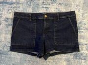 Ann Taylor Loft Dark Wash Denim Shorts Size 14