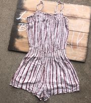 Tie Dye Printed Romper Size Small