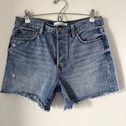 Aritzia Denim Forum - The Ex Boyfriend Midi Short Denim Shorts