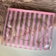 Bikini Zip Bag Clear Pink One Size