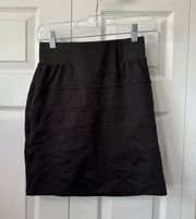 Black Bodycon Pencil Skirt 