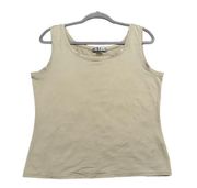 Classic Peter Nygård Tank Top in Neutral Taupe, Size Medium