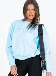 Yacht CLUB OVERSIZED CREWNECK SWEATSHIRT BLUe