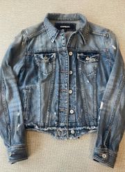 Distressed Denim Jacket