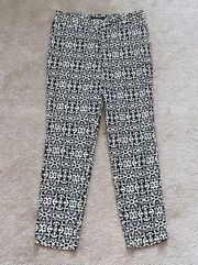 Lafayette Bohemian Print Ankle Cropped Casual Pants 2 P