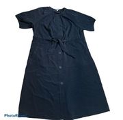 Prologue short sleeve belted shirt dress size large