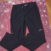 Zenergy by chicos black pants with zippers size 1 reg.