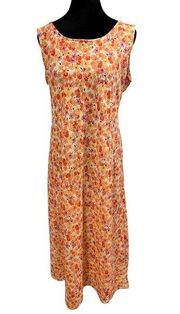 Dressbarn Vintage Whimsical Artsy Cottagecore Spring Garden Floral Maxi Dress