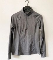 Sportswear gray athletic long sleeve shirt