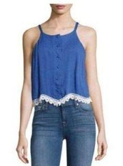 LOVERS & FRIENDS Front-button Sleeveless Top