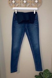 Indigo Blue Full Panel Skinny Jeans Blue Sz Small