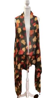 NWT women's duster lightweight kimono/scarf w/ tassles. approx 35"x72"‎ - #403