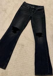 American Eagle Outfitters Black Flare Jeans
