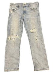 AGOLDE Isabel Slim Boyfriend Jeans
Dreamer Distressed Wash Denim Size 31