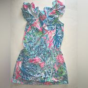 Lilly Pulitzer Ruffled Romper Size S