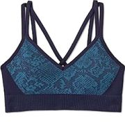 NWT JoyLab Navy Seamless Snakeskin Jacquard Strappy Bra Size Small