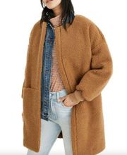 Madewell Bonded Sherpa Cocoon Teddy Coat