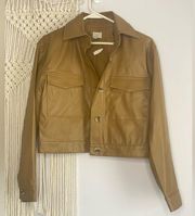 NWOT a New Day faux leather crop jacket